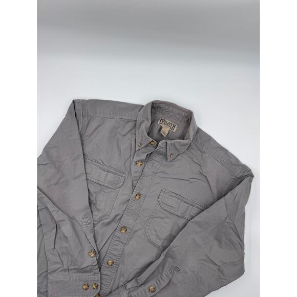 Duluth Trading Mens Canvas Button Down Collared Shirt Large - Picture 1 of 3